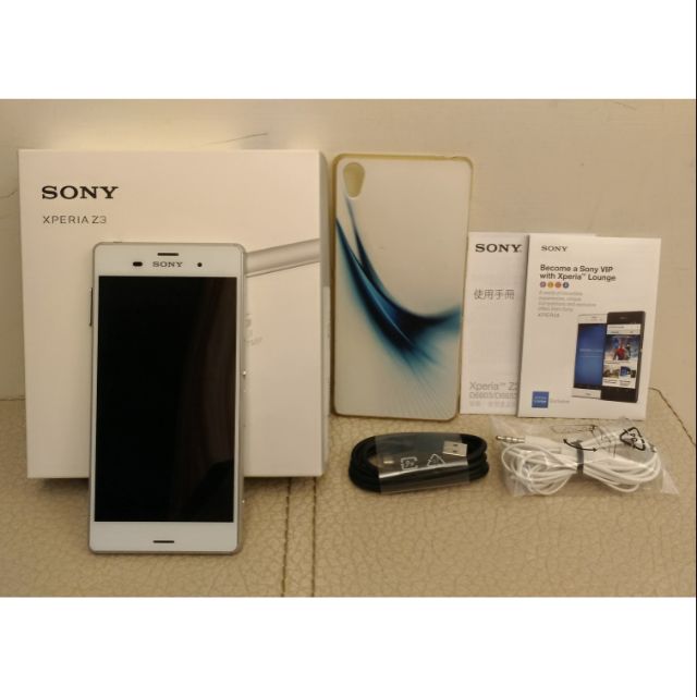 SONY XPERIA Z3 D6653 手機 含充電器/充電線/耳機/外盒/保貼/軟殼