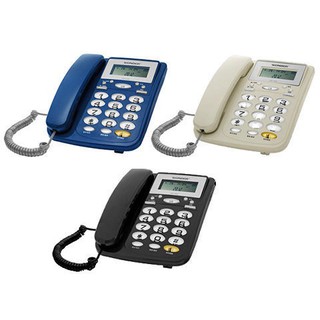 【中部電器】WONDER 旺德 來電顯示電話WD-7002 寶藍/米白/黑