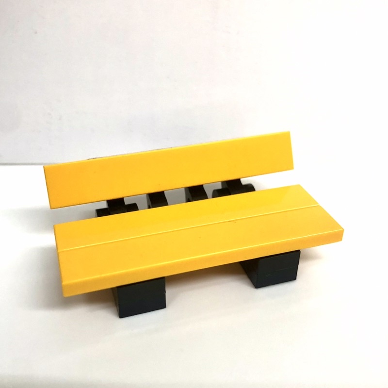 《安納金小站》樂高 LEGO 公園長椅 椅子 亮橘色 正版零件自組