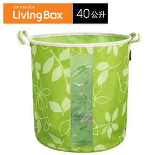 ❤Apple V.I.P❤居家生活用品☼【Lock&Lock 樂扣樂扣Living Box粉彩洗衣籃40公升(蘋果綠)】