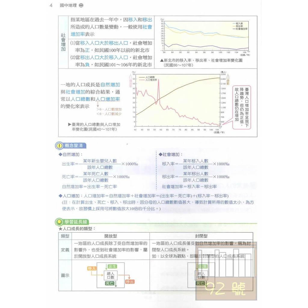 康軒國中學習講義地理1下 蝦皮購物