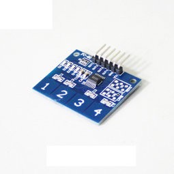【AI電子】*(13-12)Arduino TTP224 4路 數位觸摸感測器 電容式觸控 觸控開關