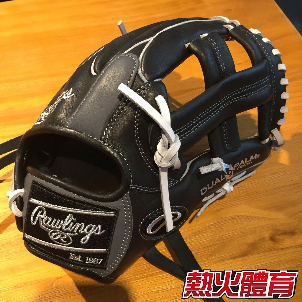 【熱火體育】Rawlings HOH 棒壘接球手套 黑/灰 十字 11.75" GR7FHCL56-BGRY