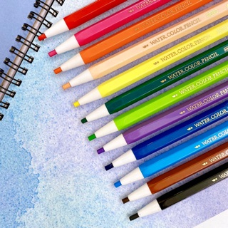 【SKB】水溶性色鉛筆(共12色)/自動色鉛筆/按壓式/按鍵式/學校/文具/免削色鉛筆/美術