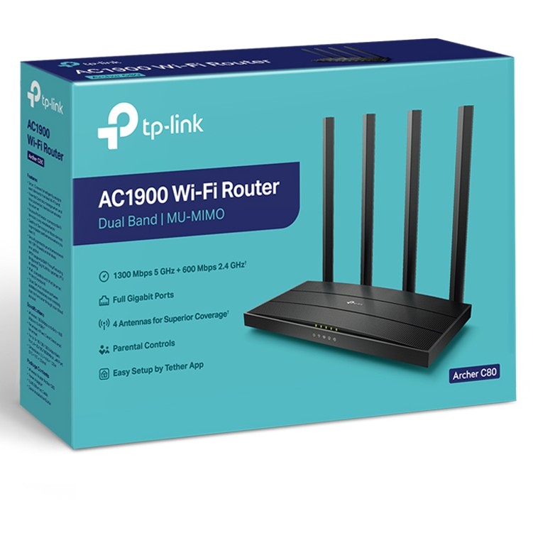 公司貨附發票~TP-Link Archer C80 AC1900 Gigabit 雙頻 WiFi無線網路分享器