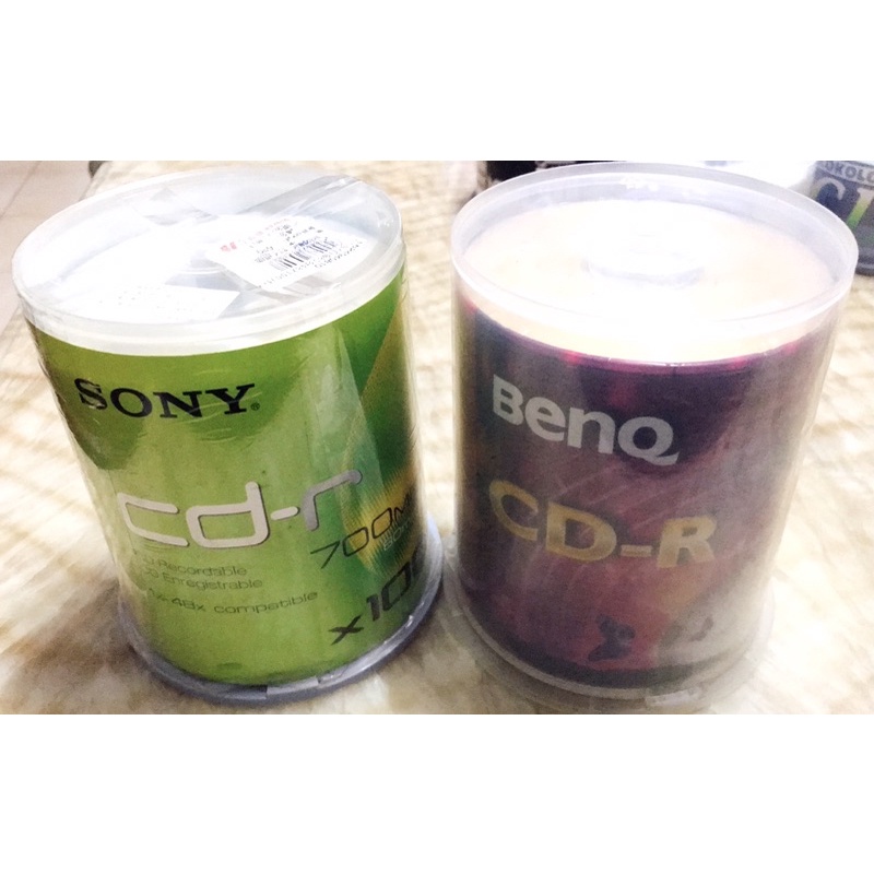 [出清特惠 ] Sony、BenQ  CD-R  100入 空白光碟片