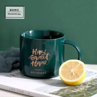 【美好時日】北歐風綠金系列 咖啡杯 馬克杯 茶杯 陶瓷杯 餐具 居家生活