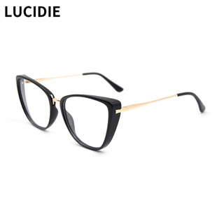Lucidie 貓眼眼鏡框奢華女性時尚復古電腦眼鏡潮流風格光學近視 TR90 眼鏡 HG60025