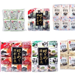 【佐賀屋】🇰🇷韓國 海苔 德用 韓宇在來 泡菜 芥末 原味 金版 龍王 廣川 12盒入 #韓國零食