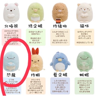 《現貨》正版 角落生物 恐龍 18英吋 坐姿娃娃