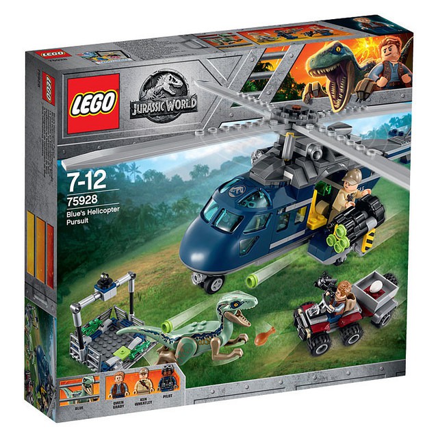 【積木樂園】樂高 LEGO 75928 侏儸紀系列 直升機追逐 小藍