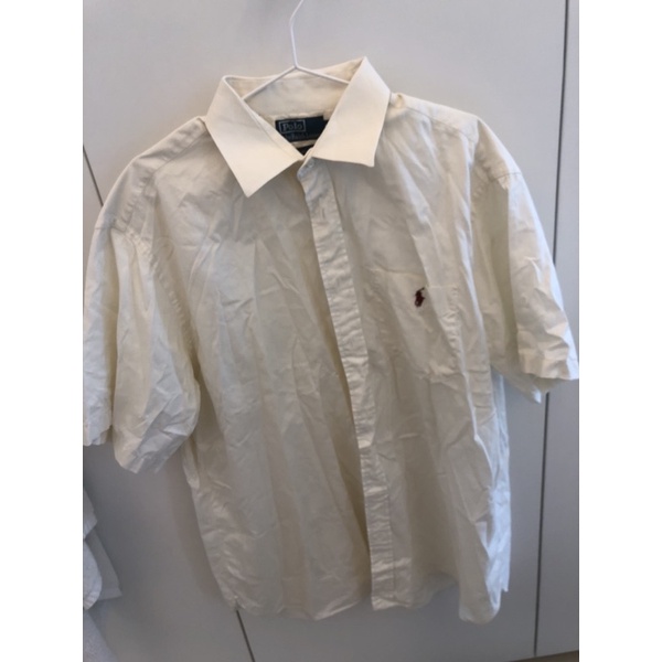 Polo Ralph Lauren 古著白色短袖襯衫