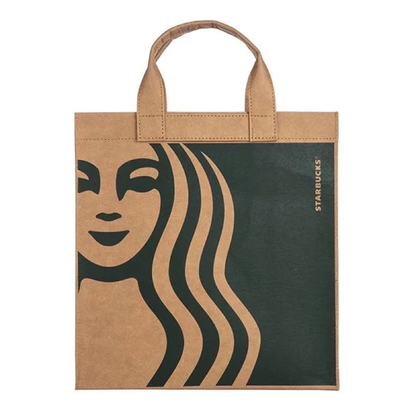 ［全新］STARBUCKS 星巴克 水洗牛皮紙袋 經典款 大款 小款 聖誕節 交換 禮物 稀少