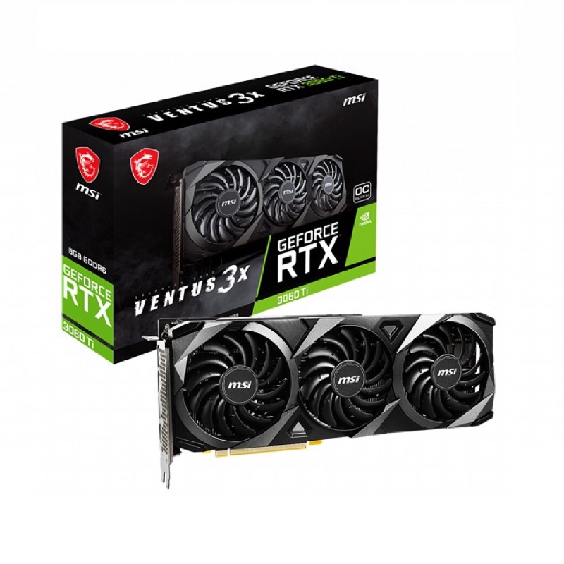 全新現貨 可下標 MSI GeForce RTX 3060 Ti 8G VENTUS 3X OC PCI-E 顯示卡