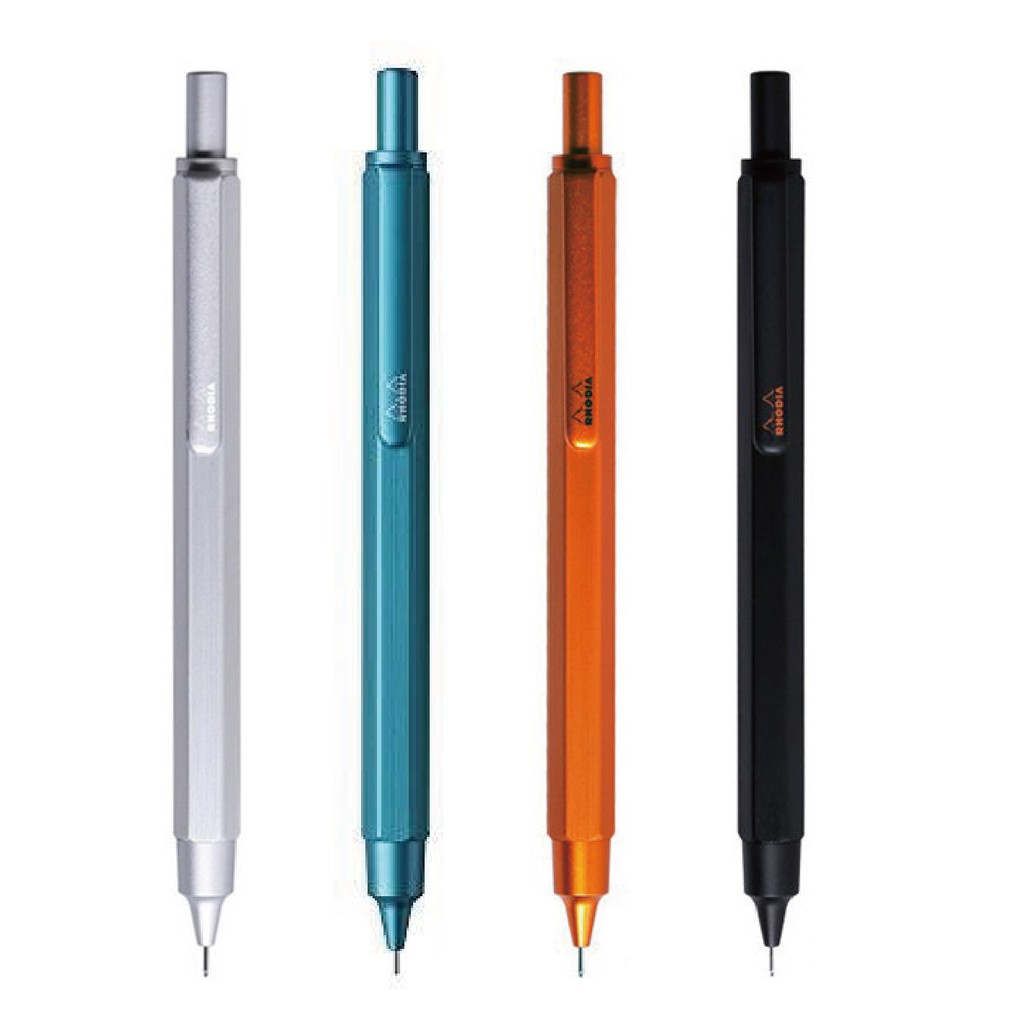 【CHL】 Rhodia scRipt 金屬自動鉛筆 髮絲紋 鋁製自動鉛筆 限定色 六角軸 0.5MM 自動鉛筆 自動筆