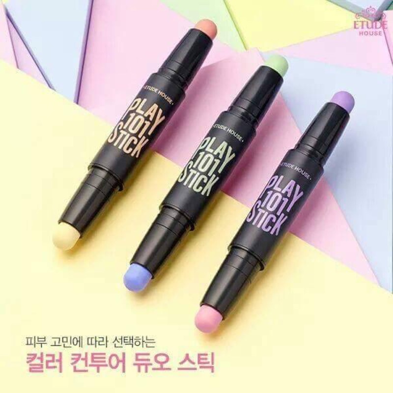 【過期商品】韓國 ETUDE HOUSE 校正膚色遮瑕修容101筆 1.7g*2 #2 #3