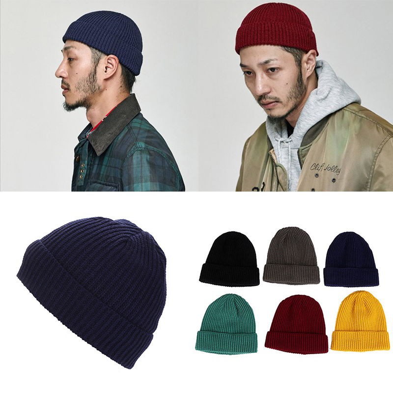 Proper衣著 六色針織短版小毛帽 短毛帽 小帽 毛帽 針織 小頭 韓版 潮流 水兵 小圓帽 素面 百搭 蝦皮購物