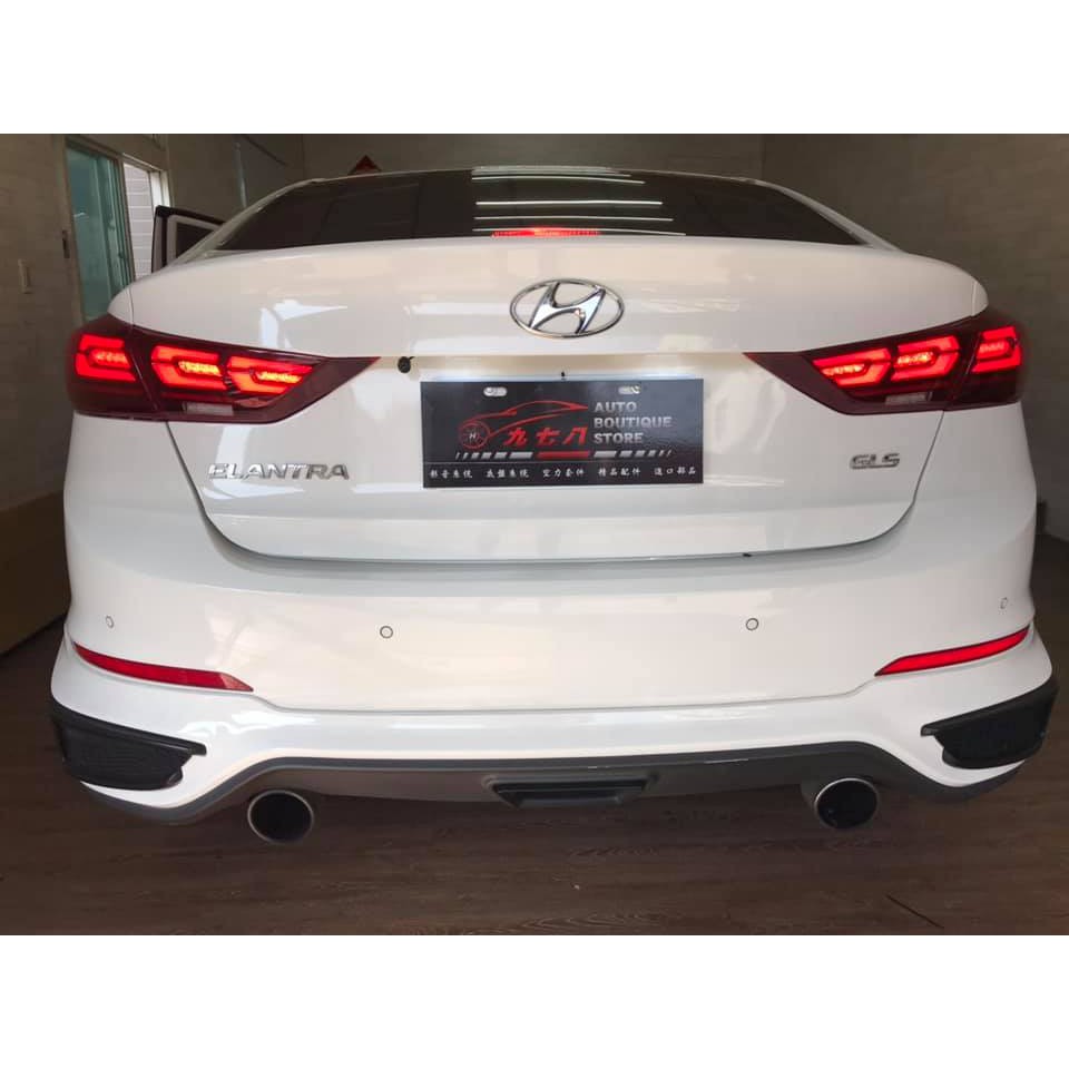 九七八汽車精品全新現代17 18 Super Elantra Led 專用光柱箭矢尾燈跑馬方向燈 蝦皮購物
