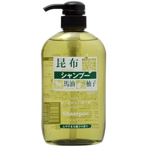 【芳芳小舖】日本 熊野 昆布馬油洗髮精 600ml