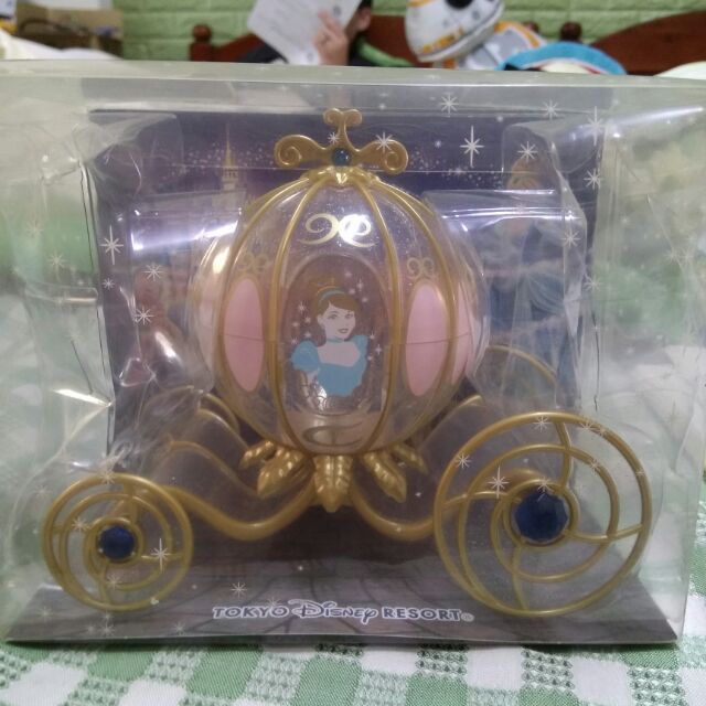 正版 絕版 東京迪士尼 仙履奇緣 Cinderella 仙杜瑞拉 南瓜馬車 糖果盒 二手已拆