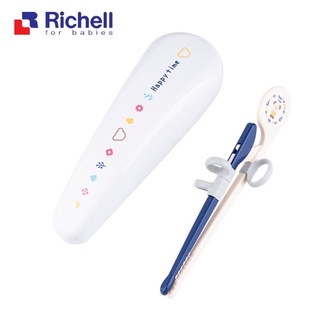 【馨baby】日本 Richell 利其爾 兒童學習筷第一階段(適用於2.5歲以上) 藍/粉兩色可選 學習筷