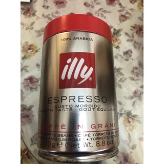Illy咖啡豆空罐紅蓋