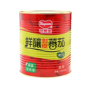 可果美鮮釀剝皮蕃茄(原味) 梅子3.1kg超商限1罐