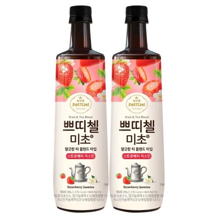 Petizel 韓國 草莓 茉莉花 果醋飲（900ml*2入）