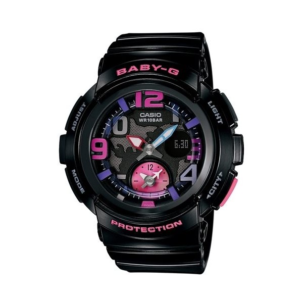 【CASIO】CASIO卡西歐BABY-G系列女錶 防水100米 耐衝擊 BGA-190-1B 公司貨保固一年