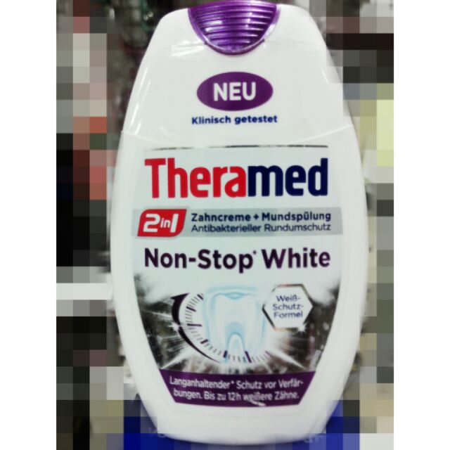 Theramed Nonstop White 2in1漢高施華蔻 2合1 液體牙膏 含殺菌漱口水75ml🔹非常好用