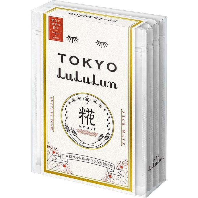 面膜包 東京Lululun（舒緩米香）7枚 x 4袋 【從日本直接發貨】