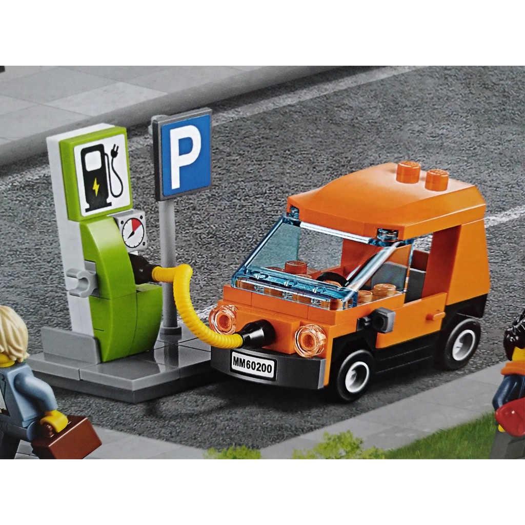 《小肥肥》LEGO 60200 城市系列【首都】Capital  盒組拆賣 (小橘車+充電站+上班族)