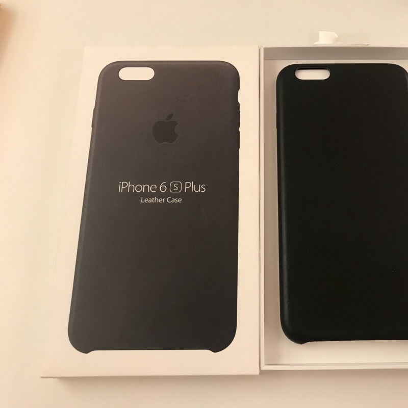 Iphone6plus 原廠保護皮革背蓋-黑色