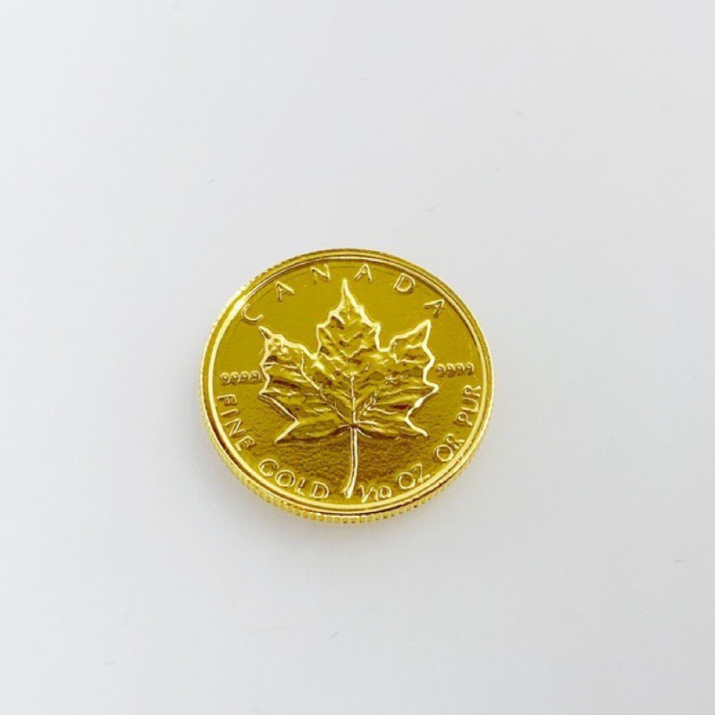 金泰源銀樓-純金9999 0.83錢 楓葉 金幣 金塊 黃金塊 純金塊 女皇