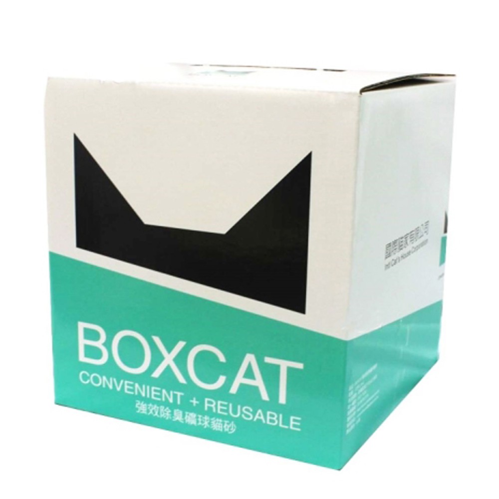 BOXCAT 盒砂-綠標 強效除臭大球礦砂13L 超強吸收力用量省