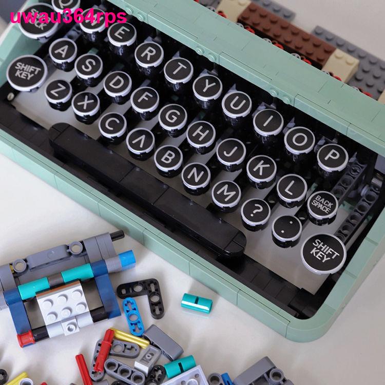 好物推薦 ☾۞兼容樂高ideas系列創意復古打字機21327高難度拼裝積木玩具模型