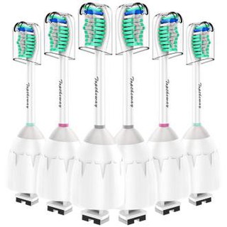 Guhiwuk替換刷頭與Philips Sonicare牙刷E系列HX7022相容 每盒6個