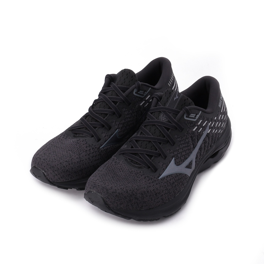 MIZUNO WAVE INSPIRE 17 WAVEKNIT 慢跑鞋 黑鐵灰 J1GC211389 男鞋