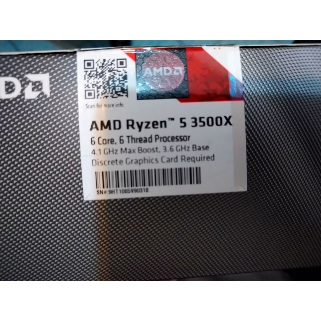 台灣公司貨 非散裝 AMD RYZEN 5 3500X 含原廠扇  含彩盒 ZEN2  六核心  處理器 CPU