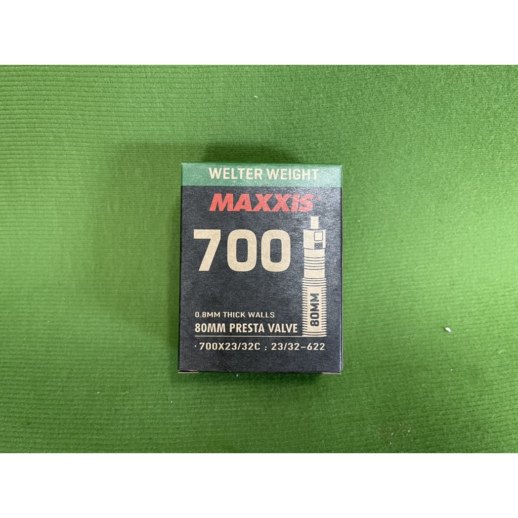 [ㄚ順雜貨鋪] 全新 盒裝 MAXXIS瑪吉斯700x23/32c 80mm 法嘴公路車內胎