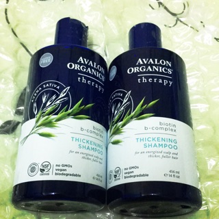 兩瓶入再送😍沐浴試用包 AVALON ORGANICS 美國🇺🇸有機品牌 湛藍B群健髮精油洗髮精 全新 免運