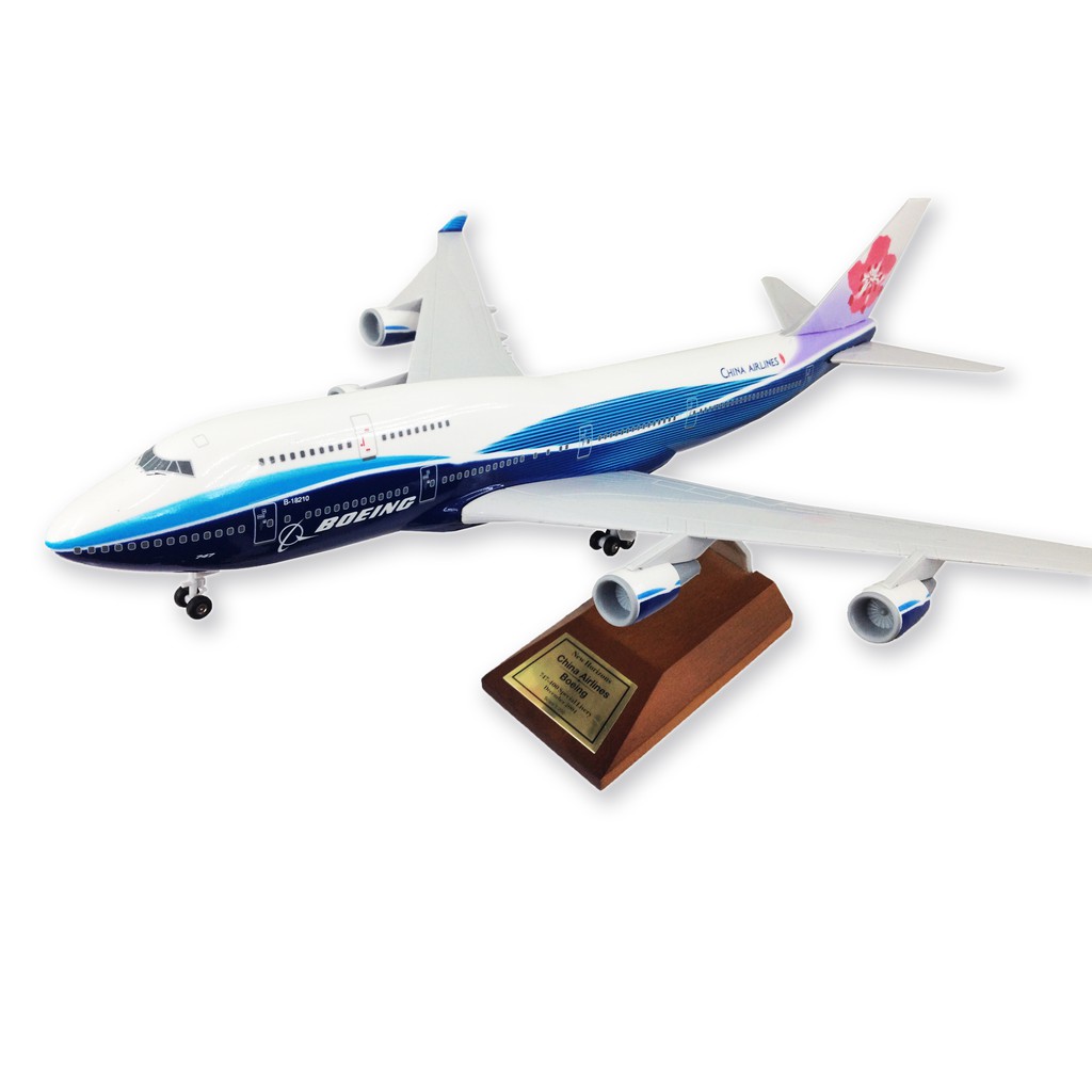 中華航空 波音 Boeing 747-400 藍鯨 彩繪機 1:200 華航 民航機 客機 飛機模型