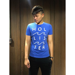 美國百分百【全新真品】 Hollister Co. T恤 HCO 短袖 T-shirt 海鷗 logo 天藍 AL09