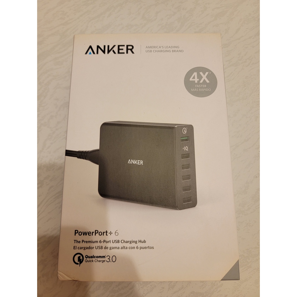 [全新現貨, 特價優惠] Anker PowerPort+ 6孔 60W QC 3.0 A2063 充電器