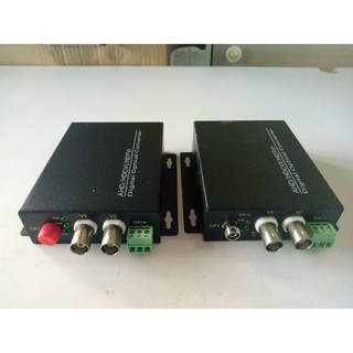 Q-012 A+B 一對價格 2路 帶RS485 光電轉換器 1080P AHD TVI CVI 類比 光纖 光纖轉換器