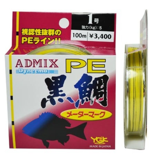 🌊沖繩釣具🌊YGK D.290 ADMIX PE 1號 1.5號 2號黑鯛 PE線/磯釣/前打 100M 全新品