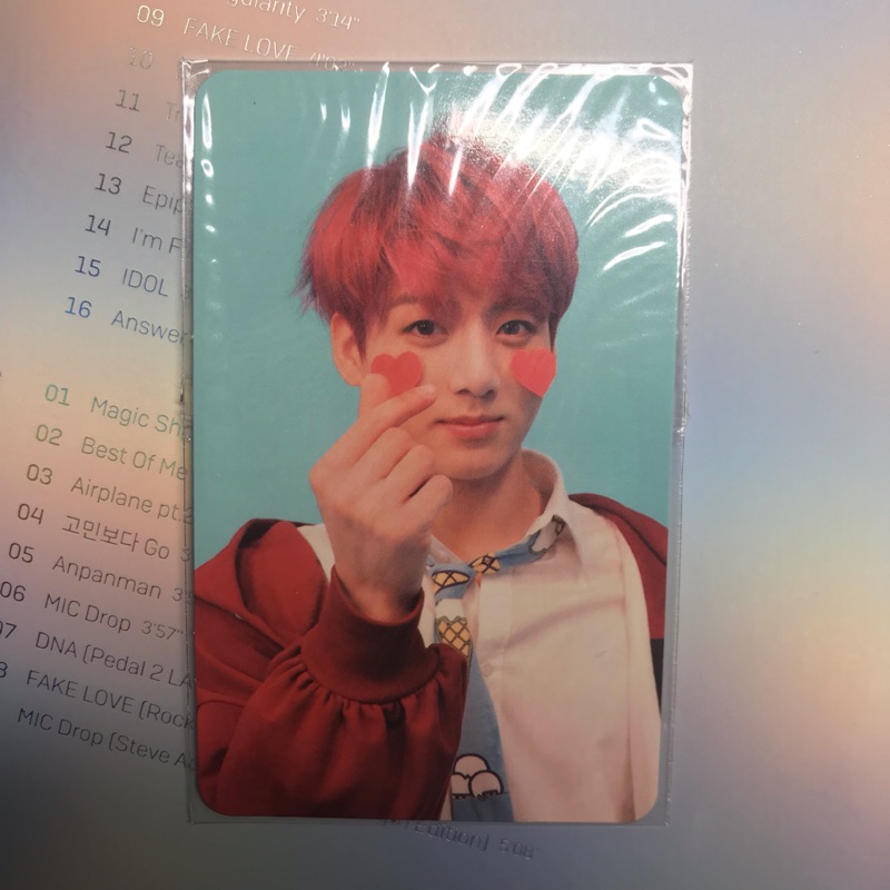 BTS 防彈少年團 LoveYourself結Answer F版 全專柾國小卡
