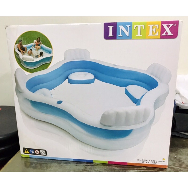 &lt;全新.免運&gt; INTEX 靠墊 戲水游泳池(56475)