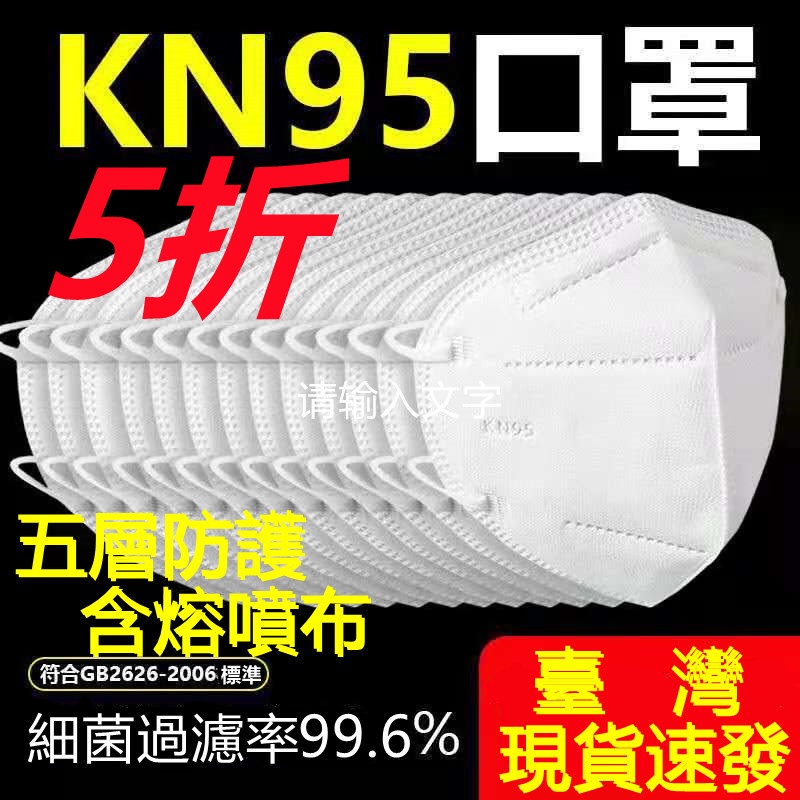 KN95口罩 白色五層防護口罩 碗型口罩  4D立體口罩 Kn95 含熔噴布 防細菌 防塵，防飛沫