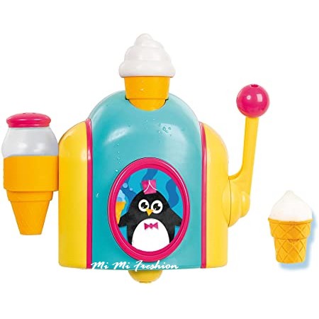 正版預購!! Tomy 企鵝圖案 好玩的洗澡玩具冰淇淋泡泡機